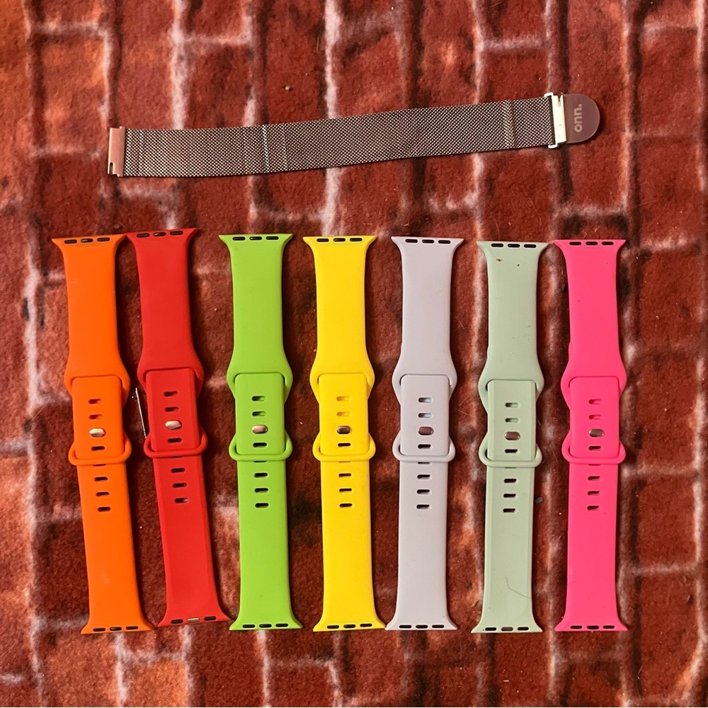 Apple Vibrant Silicone Watch Bands Collection